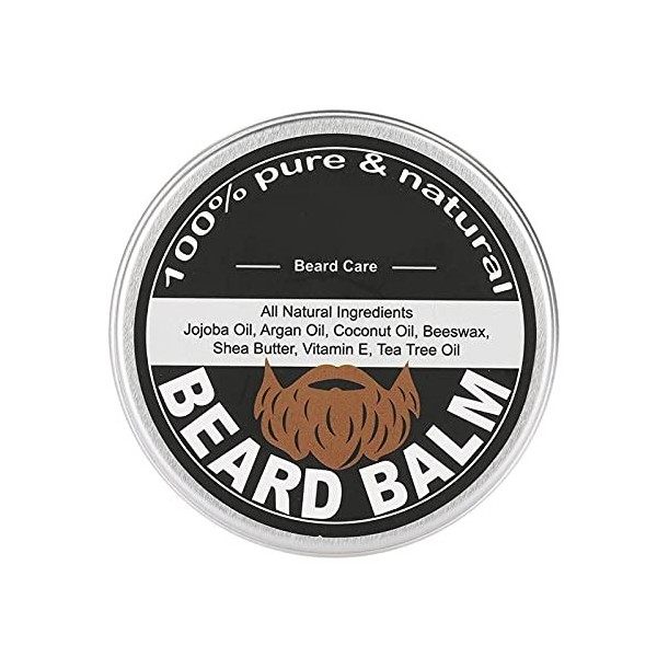 Beard Balm, Moustache Wax Best Beard Conditioner Homme Baume de toilettage pour la barbe Adoucissant hydratant à la moustache