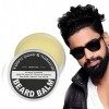 60g Baume de barbe pour hommes, beurre de moustache, cire de barbe, soin hydratant et hydratant pour la crème de croissance e