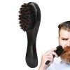 Firulab Lot de 2 brosses à barbe portables pour homme | Peigne à barbe avec poignée ergonomique en bois | Peigner les poils d