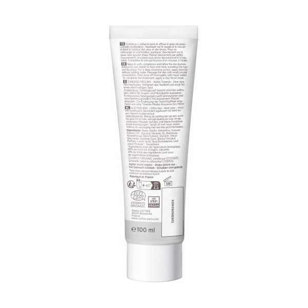 CATTIER Gommage Argile Blanche - 100ml - bio Gommage / Exfoliants