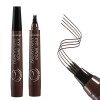 Boobeen Eyebrow Tattoo Pen - Crayon à sourcils Microblading avec applicateur à pointe micro-fourche - Crée des sourcils dapp