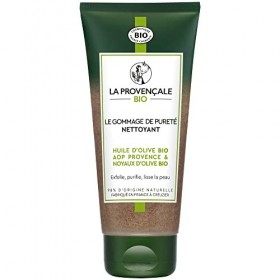 La Provençale Bio - Le Gommage de Pureté Nettoyant - Huile dOlive Bio AOP Provence et Noyaux dOlive certifié Cosmebio - Pou G...