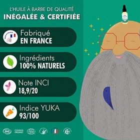 Huile à Barbe et Cheveux 2-en-1 de Monsieur BARBIER | 100% Naturelle et Française | Hydrate et Favorise la Pousse de la Barbe