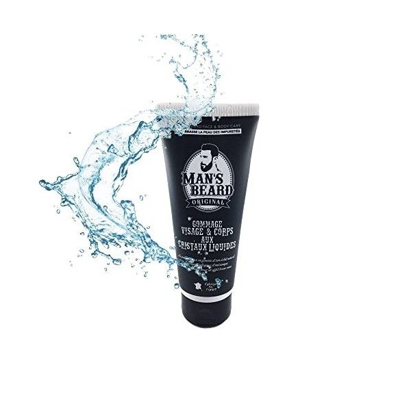 Mans Beard - Skincare Soin homme- Exfoliant, peeling et extracteur point noir- Gommage corps et visage - Ingrédient dorigin G...