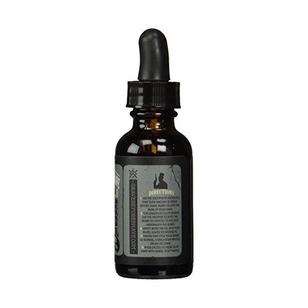 GRAVE BEFORE SHAVE Gentlemens Blend Beard Oil Bourbon Scent by Grave Before Shave