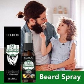 jatour Kit De Croissance Barbe, Sérum Huile Barbe De Croissance pour Pousse Barbe Accélérateur, Idéal pour La Croissance, Ren