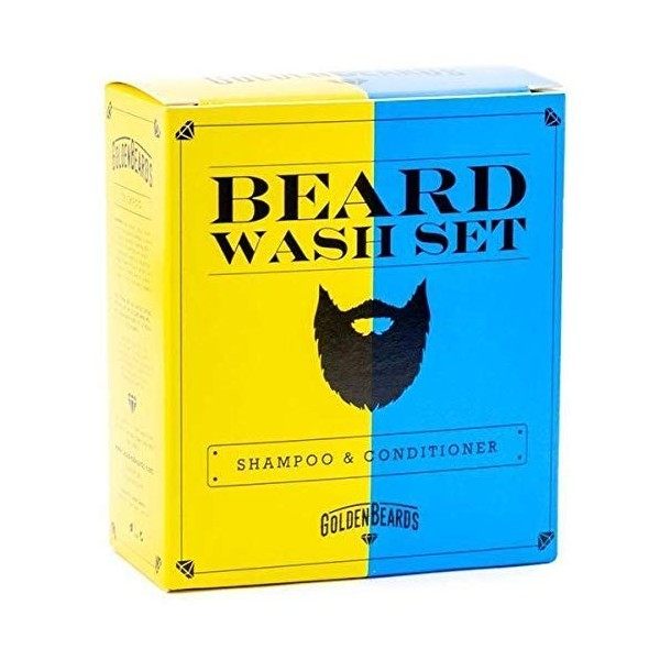 Golden Beards Shampooing/Conditionneur Kit de Barbe - Lot de 2