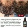 Fulenyi Beard Growth Kit dentretien de la barbe 30 ml pour homme, barbe, derma roller, sérum, huile et baume à barbe