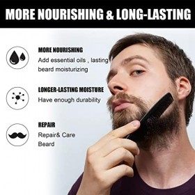 Ecoticfate Nettoyant Barbe Homme, Beard Club avec Formule hydratante, 30 ML dhuile de Barbe réduit Les démangeaisons de la B