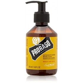 Proraso Shampoing Barbe, Soin Visage Homme Nettoyant et Adoucissant, Shampoing 200 ml & Huile Barbe, Soin Visage Homme&nbsp;Parfum