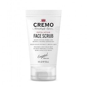 CREMO - Exfoliant Visage | Soin Pour Homme | À Base de Coquilles de Noix | 118ml Gommage / Exfoliants