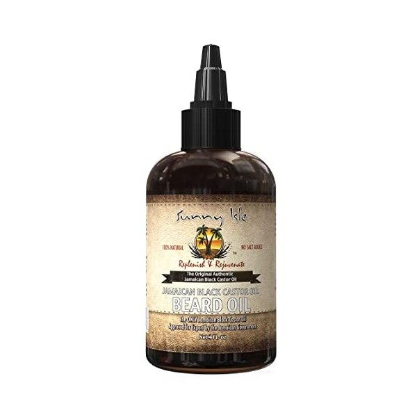 Sunny Isle Jamaican Black Castor Oil Beard Oil 4oz