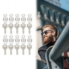 Ensemble de Pendentifs de Barbe, Taille Appropriée 10pcs Clés Perles de Barbe Légères pour Cheveux pour Femmes