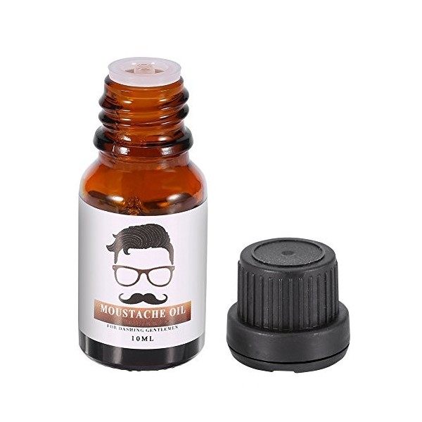 Huile à barbe, 10 ml Hommes Barbe Cheveux Moustache Soins Toilettage Styling Huile Hydratante
