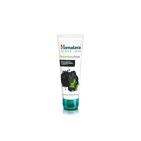 Himalaya Detoxifying Charcoal Face Scrub with Activated Charcoal and Green Tea, 75 ml Gommage / Exfoliants