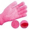 4 Paires Gant Exfoliant Corps, Gant Exfoliant Gommant Gants Corporel Double Face pour Douche Bain Spa Massage 4 Couleurs 