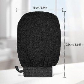 2x Gant Exfoliant Corps - Gant De Crin Gant Exfoliant Corps Élimine Les Cellules Mortes Nettoie Et Purifie Purifie La Peau Co
