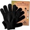 Gants exfoliants pour le corps en bambou, éponge exfoliante corps, brosse corps, éponge naturelle douche avec gommages pour l