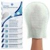 AIESI® Gants de toilette jetables avec savon haute qualité imperméable avec éponge douce Paquet de 100 pièces , Délicatement