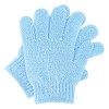 Sibba 1 paire de gants de bain pour douche en luffa naturel exfoliant pour le corps et le visage, éliminant les peaux mortes,