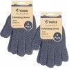 Yiclick Lot de 2 paires de gants exfoliants exfoliants pour le bain et la douche, exfoliant pour le corps pour enlever les pe