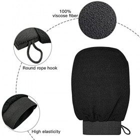 Gant Exfoliant, 2 pièces Gant De Crin, Gant Kessa, Gommage naturel Et Efficace, Corps Et Visage Femme Et Homme, Nettoie Et Pu