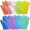 Gants Exfoliants,10 Pièce Gants de Bain Exfoliants Gants de Gommage de Bain,Pour Hommes, Femmes, Enfants Pour Exfoliation/Dou