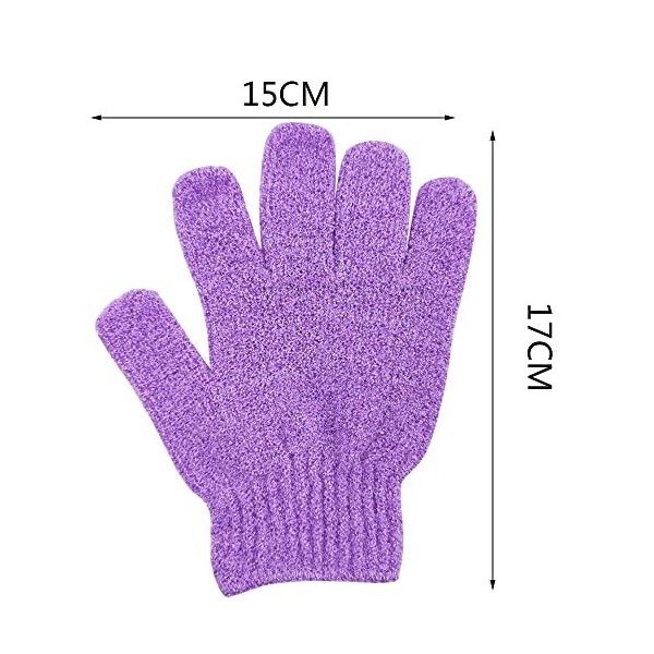 Gants Exfoliants,10 Pièce Gants de Bain Exfoliants Gants de Gommage de Bain,Pour Hommes, Femmes, Enfants Pour Exfoliation/Dou