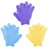 Sibba Lot De 8 Gants Exfoliants Gants Bain Gommage Accessoires du Corps Peau Morte Peau Corps Pour Douche Spa Massage Et éLim