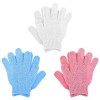 Sibba Lot De 8 Gants Exfoliants Gants Bain Gommage Accessoires du Corps Peau Morte Peau Corps Pour Douche Spa Massage Et éLim