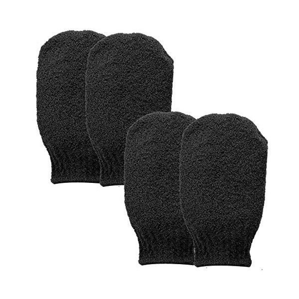 Sibba Lot De 2 Paires De Gants Exfoliants Pour Enlever La Saleté Et Les Peaux Mortes Exfoliant Pour Le Corps Pour Douche Et B