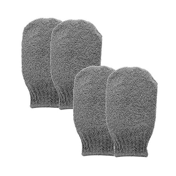 Sibba Lot De 2 Paires De Gants Exfoliants Pour Enlever La Saleté Et Les Peaux Mortes Exfoliant Pour Le Corps Pour Douche Et B