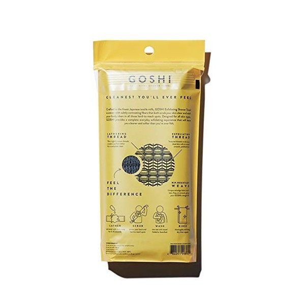 GOSHI - Serviette de douche exfoliante