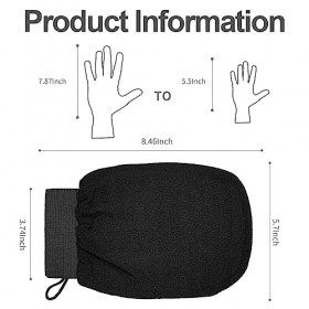 WJIAEER Lot de 2 gants exfoliants, gants de bain exfoliants doux, gants exfoliants pour hommes et femmes, gants exfoliants po