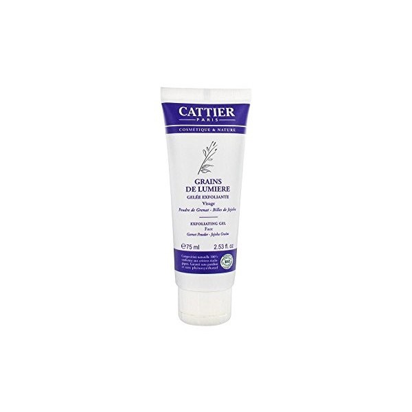 Cattier - Gelée Exfoliante Visage - Grains de Lumière - Tous Types de Peaux - 75 ml