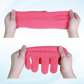 Evridwear Gants exfoliants pour le bain, la douche, le nettoyage en profondeur de lacné et lélimination des peaux mortes, p
