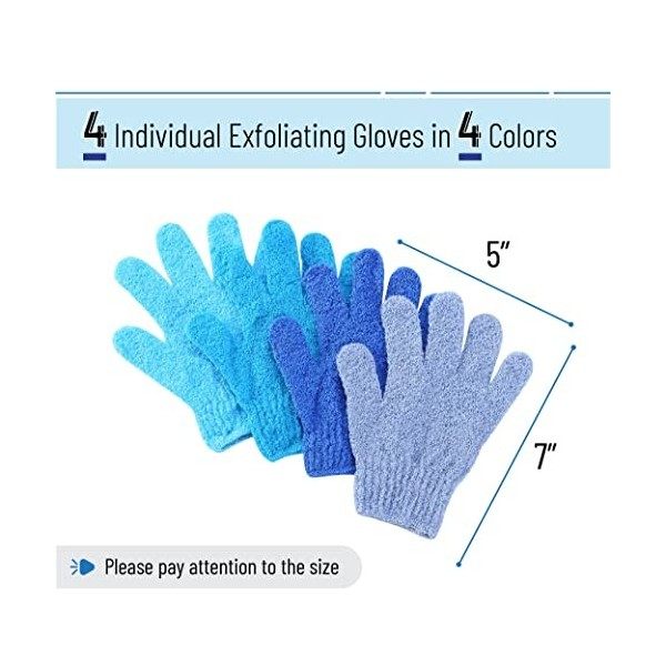 2 paires de gants exfoliants