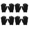 Healifty Lot de 4 paires de gants exfoliants noirs pour la douche, le spa, la maison, la salle de bain, lhôtel