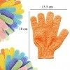 Belvanr Gants Exfoliant 12 Pièces Gant Gommage Corps Gants de Bain Exfoliants Nylon Bain Gants Gant de Toilette Exfoliant pou