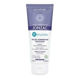 Eau Thermale Jonzac - Gelée gommante douceur - Rehydrate - Peaux déshydratées, même sensibles - Certifié Bio Cosmos Organic -...
