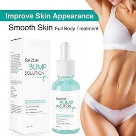 Sérum pour Poils Incarnés, 30 Ml, Prévient les Bosses Capillaires, Réduit les Rougeurs, Hydrate la Peau, pour le Visage, les 