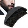 Brosse de toilettage de barbe, outil de style de brosse de barbe ergonomique à poignée souple pour hommes pour cadeau