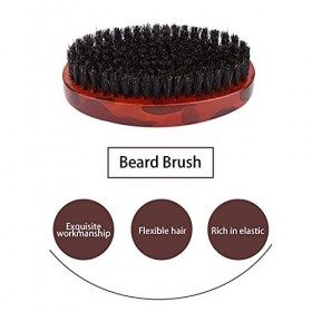 Brosse à barbe, peau douce et non irritante Brosse à barbe pour hommes pratique avec 1 pièces pour différentes modélisations 