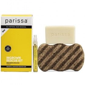 Parissa Kit de sauvetage incarné, traitement post-épilation pour cheveux incarnés et coups de rasoir, kit en 3 étapes pour ne