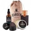 Coffret Barbe «ORIGINAL» de Camden Barbershop Company ● Huile, Baume, Brosse & Peigne à Barbe ● Fabriqué en Europe ● E-Book i