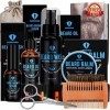 Kit Barbe Homme Kit Soin Barbe Homme Pour Barbe Avec Huile à Barbe, Sérum de Croissance de Barbe, Lavage de Barbe, Baume à Ba