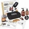 Kit/Set/Coffret dentretien et de soin pour barbe avec Soin de barbier | Cosmetique Made in France ✮ BARBER TOOLS ✮ kit barb