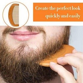 SWEET CARROT Kit dentretien pour barbe - Cadeau avec baume à barbe 60 g - Huile à barbe 30 ml - Brosse à barbe - Peigne 