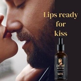 Ensemble dentretien de la barbe BartZart composé dhuile à barbe de haute qualité avec du bois de musc I cire à barbe nature