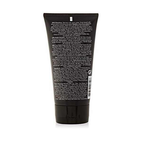 AMERICAN CREW Crème à Raser Hydratante, 150ml